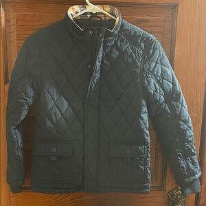Kids Quilted Navy Jacket